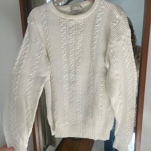 Dior Cream Cable Knit Sweater